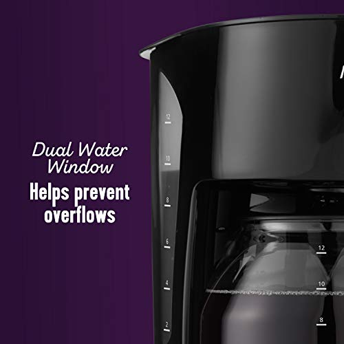 Mr. Coffee Black Coffee Maker, 12 Cups, with Auto Pause and Glass Carafe, Perfect for Home and Office Use - My Kitchen Products
