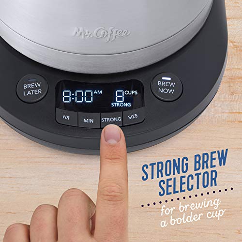 Mr. Coffee Coffee Maker, Programmable Coffee Machine for Single Serve or Carafe Coffee, 10 Cups, Black - My Kitchen Products