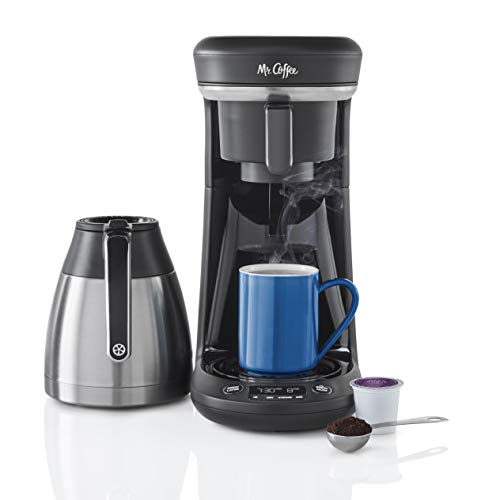 Mr. Coffee Coffee Maker, Programmable Coffee Machine for Single Serve or Carafe Coffee, 10 Cups, Black - My Kitchen Products