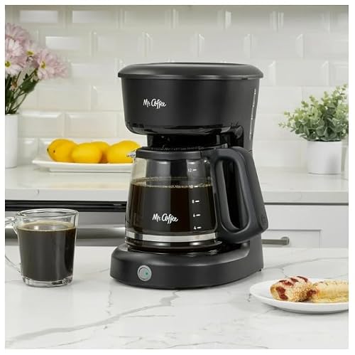 Mr. Coffee Easy On/Off 12-Cup Coffee Maker Switch Pour Grab-a-Cup Auto Pause Black - My Kitchen Products