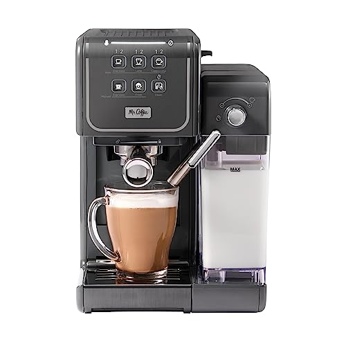 Mr. Coffee One-Touch CoffeeHouse+ Espresso, Cappuccino, and Latte Maker Home Coffee Machine with 19-Bar Italian Pump, and Milk Frother Ideal for Latte, Espresso, and Coffee Lovers - My Kitchen Products