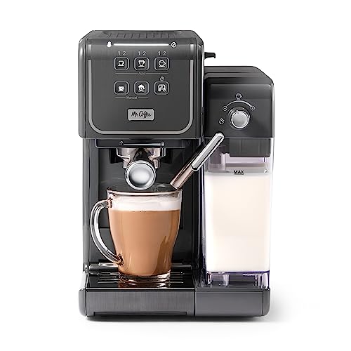 Mr. Coffee One-Touch CoffeeHouse+ Espresso, Cappuccino, and Latte Maker Home Coffee Machine with 19-Bar Italian Pump, and Milk Frother Ideal for Latte, Espresso, and Coffee Lovers - My Kitchen Products