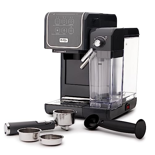 Mr. Coffee One-Touch CoffeeHouse+ Espresso, Cappuccino, and Latte Maker Home Coffee Machine with 19-Bar Italian Pump, and Milk Frother Ideal for Latte, Espresso, and Coffee Lovers - My Kitchen Products