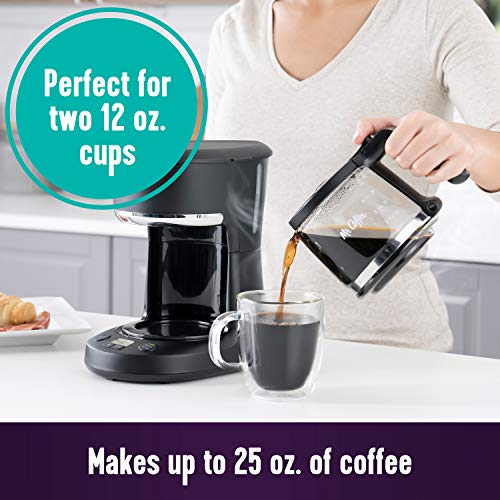 Mr. Coffee Programmable Coffee Maker 5 Cups with Auto Pause Glass Carafe Compact Design Black - My Kitchen Products