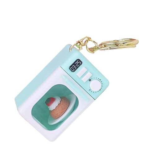 Msioytog Microwave Shape Keychain with LED Light Auditory Play Lobster Clasp Design for Learning Phone Case Accessory Paren - My Kitchen Products