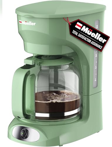 MUELLER HOME 12-Cup Drip Coffee Maker, Green, Borosilicate Carafe - My Kitchen Products