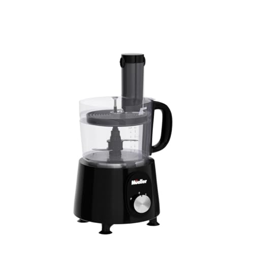 Mueller Ultra Prep Food Processor Chopper for Dicing, Slicing, Shredding, Mincing, and Pureeing, Food Chopper for Vegetables, Meat, Grains, Nuts, 8 Cup, Silver - My Kitchen Products