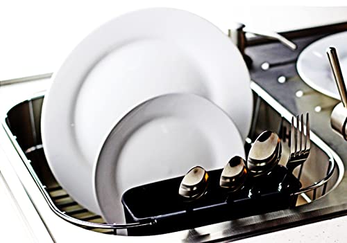 Neat-O Deluxe Chrome-Plated Steel Small Dish Drainers (Black) - My Kitchen Products