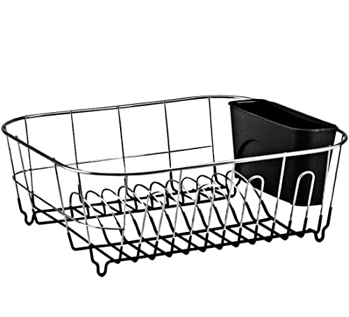 Neat-O Deluxe Chrome-Plated Steel Small Dish Drainers (Black) - My Kitchen Products