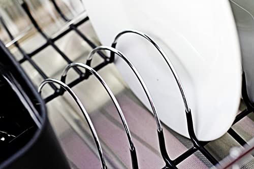 Neat-O Deluxe Chrome-Plated Steel Small Dish Drainers (Black) - My Kitchen Products