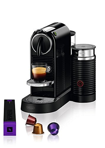 Nespresso CitiZ Coffee and Espresso Machine by De'Longhi with Milk Frother, Black, 9.3 x 14.6 x 10.9 inches - My Kitchen Products