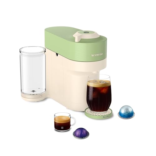 Nespresso Limited-Edition Vertuo Pop+ Coffee and Espresso Maker by Breville, Pistachio - My Kitchen Products