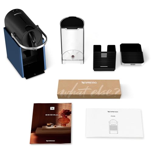 Nespresso Pixie Espresso Machine by De'Longhi, Dark Blue - My Kitchen Products