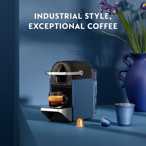 Nespresso Pixie Espresso Machine by De'Longhi, Dark Blue - My Kitchen Products