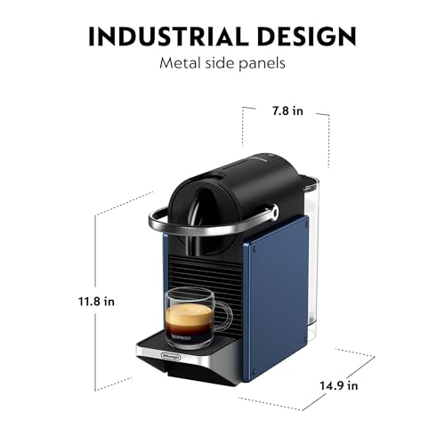 Nespresso Pixie Espresso Machine by De'Longhi, Dark Blue - My Kitchen Products