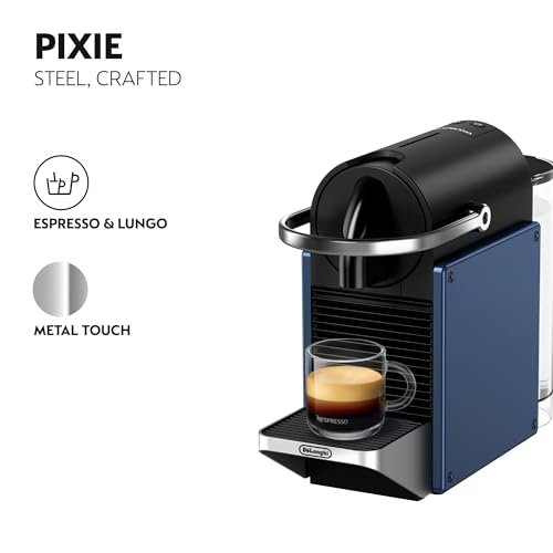 Nespresso Pixie Espresso Machine by De'Longhi, Dark Blue - My Kitchen Products