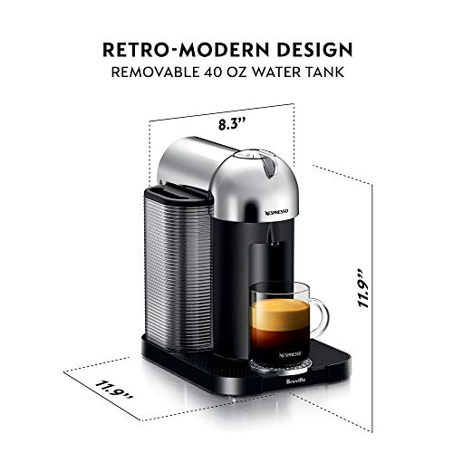 Nespresso Vertuo Coffee and Espresso Maker by Breville, Chrome - My Kitchen Products
