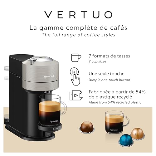 Nespresso Vertuo Next Coffee and Espresso Maker by Breville, with Aeroccino Milk Frother - My Kitchen Products