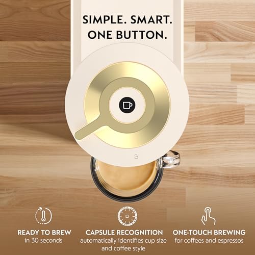 Nespresso Vertuo Next Coffee and Espresso Maker by De'Longhi, Creamy White and Gold - My Kitchen Products