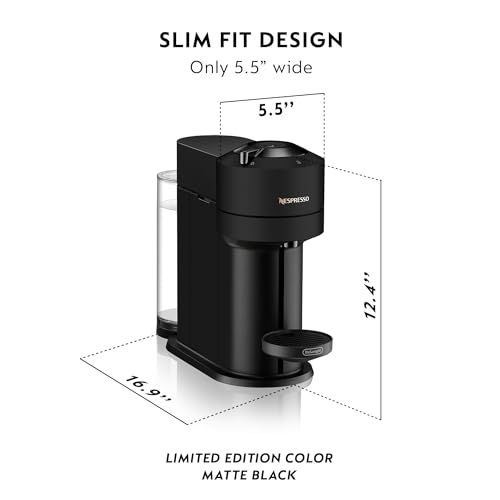 Nespresso Vertuo Next Coffee and Espresso Maker by De'Longhi, Matte Black - My Kitchen Products