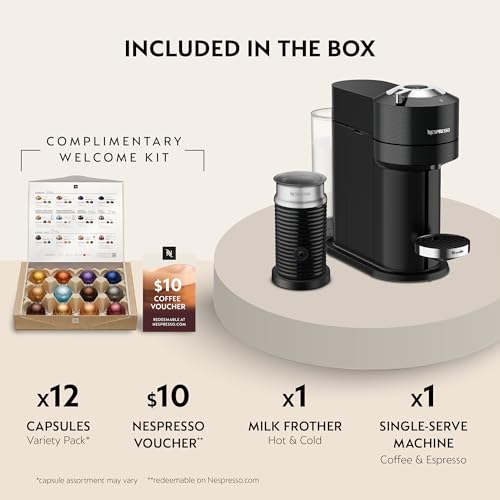 Nespresso Vertuo Next Premium Coffee and Espresso Maker by Breville with Aeroccino Milk Frother - My Kitchen Products