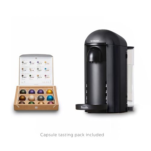 Nespresso Vertuo Plus Coffee and Espresso Maker by Breville, Ink Black with Aeroccino Milk Frother - My Kitchen Products
