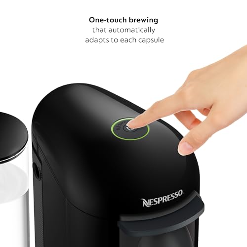 Nespresso Vertuo Plus Coffee and Espresso Maker by Breville, Ink Black with Aeroccino Milk Frother - My Kitchen Products