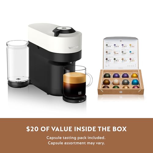 Nespresso Vertuo Pop+ Coffee and Espresso Maker by Breville, Coconut White - My Kitchen Products