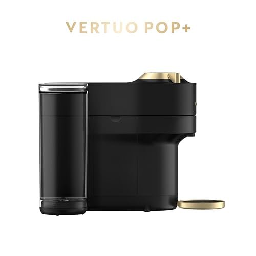 Nespresso Vertuo Pop+ Coffee and Espresso Maker by Breville, Matte Black Gold - My Kitchen Products