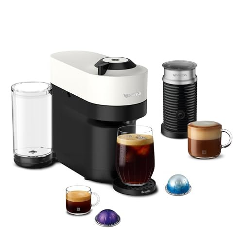 Nespresso Vertuo Pop+ Coffee and Espresso Maker by Breville with Milk Frother, Coconut White - My Kitchen Products