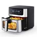 NEWBULIG Air Fryer 6.34QT Airfryer with Visible Window Stainless Steel - My Kitchen Products