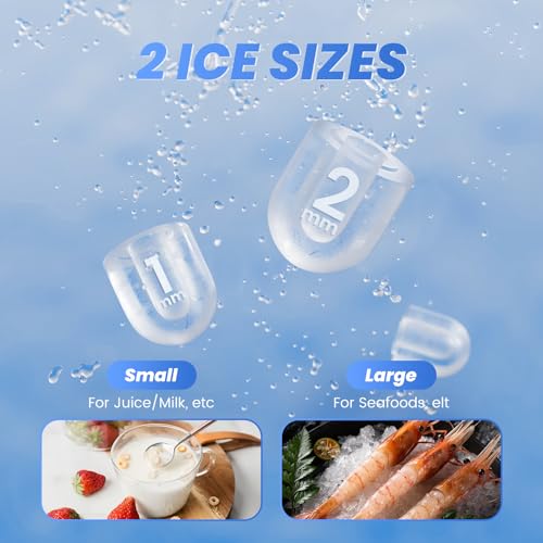 NEWBULIG Ice Makers Countertop with Handle, Portable Ice Machine, 9 Bullet Ice Cubes in 6 Mins, 26lbs in 24Hrs, Auto-Cleaning, with Basket and Scoop, for Home, Kitchen, RV, Camping,Black - My Kitchen Products