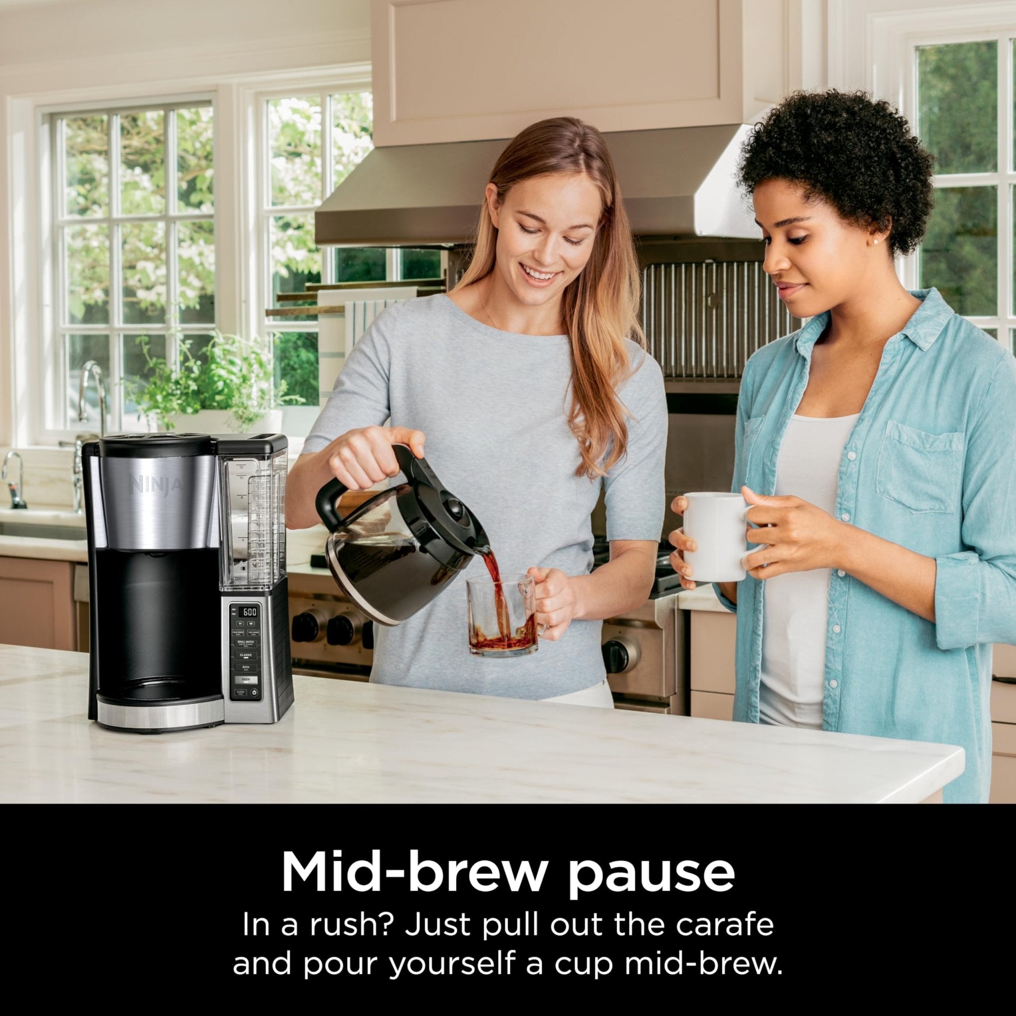 Ninja 12-Cup Programmable Coffee Brewer, 2 Brew Styles, Adjustable Warm Plate, 60oz Water Reservoir, Delay Brew - Black/Stainless Steel - My Kitchen Products
