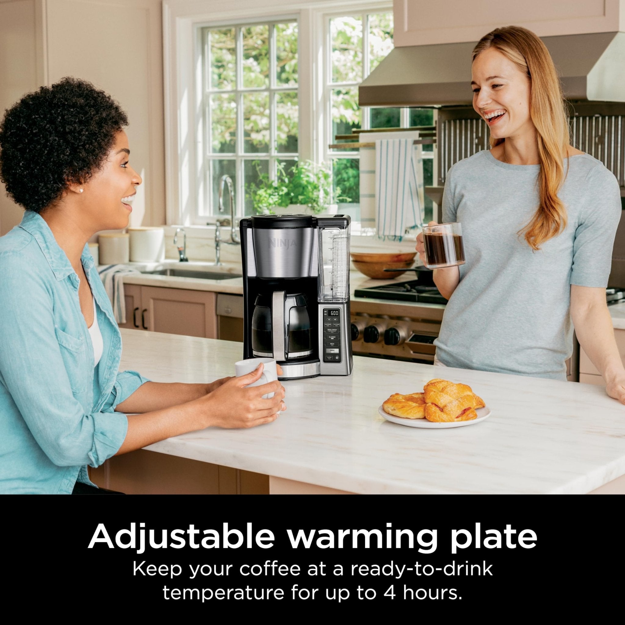 Ninja 12-Cup Programmable Coffee Brewer, 2 Brew Styles, Adjustable Warm Plate, 60oz Water Reservoir, Delay Brew - Black/Stainless Steel - My Kitchen Products