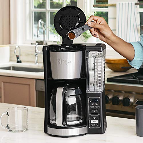 Ninja 12-Cup Programmable Coffee Maker with Classic and Rich Brews, 60 oz. Water Reservoir, and Thermal Flavor Extraction (CE201), Black/Stainless Steel - My Kitchen Products