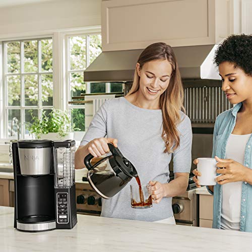 Ninja 12-Cup Programmable Coffee Maker with Classic and Rich Brews, 60 oz. Water Reservoir, and Thermal Flavor Extraction (CE201), Black/Stainless Steel - My Kitchen Products
