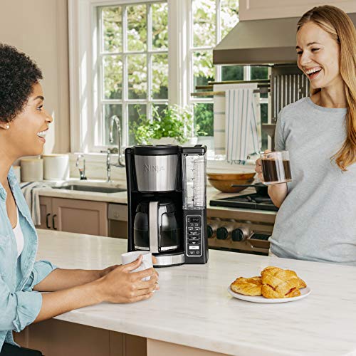 Ninja 12-Cup Programmable Coffee Maker with Classic and Rich Brews, 60 oz. Water Reservoir, and Thermal Flavor Extraction (CE201), Black/Stainless Steel - My Kitchen Products