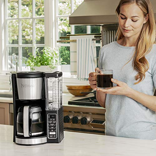 Ninja 12-Cup Programmable Coffee Maker with Classic and Rich Brews, 60 oz. Water Reservoir, and Thermal Flavor Extraction (CE201), Black/Stainless Steel - My Kitchen Products