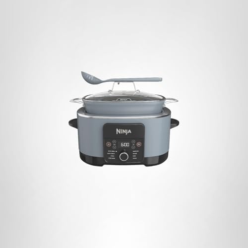 Ninja® 14-in-1 PossibleCooker™ PRO | 8.5qt, Sous Vide, Proof, Bake, & Steam Multicooker | Slow Cooker, Dutch Oven | Glass Lid & Integrated Spoon | Nonstick, Oven Safe Pot 500°F | Sea Salt Gray |MC1001 - My Kitchen Products