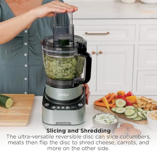 Ninja 9-Cup Food Processor for Kitchen, 1000PW motor, 9-Cup Processing Bowl, Multiple Blades and Adjustable Speed, for Chopping and Slicing Vegetables, Pureeing, and Mixing Dough, BZ601 - My Kitchen Products