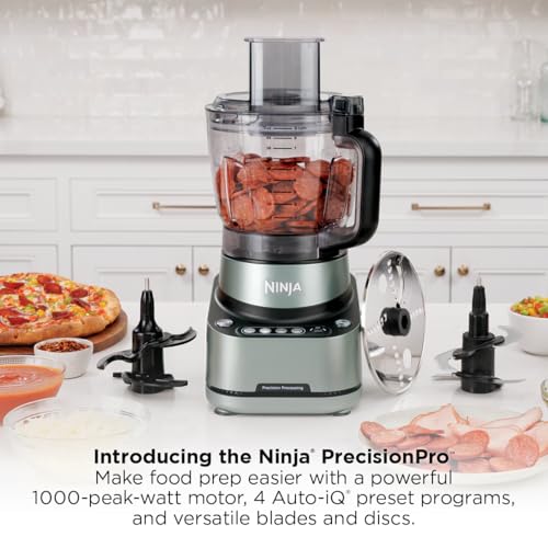 Ninja 9-Cup Food Processor for Kitchen, 1000PW motor, 9-Cup Processing Bowl, Multiple Blades and Adjustable Speed, for Chopping and Slicing Vegetables, Pureeing, and Mixing Dough, BZ601 - My Kitchen Products