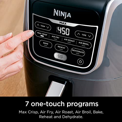 Ninja AF161 Max XL Air Fryer that Cooks, Crisps, Roasts, Bakes, Reheats and Dehydrates, with 5.5 Quart Capacity, and a High Gloss Finish, Grey - My Kitchen Products