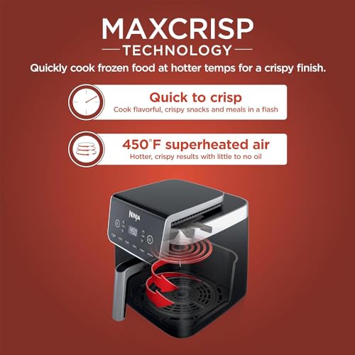 Ninja AF181 Air Fryer Pro XL 6in1 6.5Q Max Crisp Technology Nonstick Basket (Renewed) Bundle with 2 YR CPS Enhanced Protection Pack - My Kitchen Products