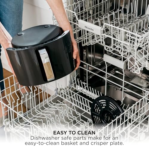 Ninja Air Fryer | 4 QT Capacity | 4-in-1 Roast, Crisp, Roast, Reheats, & Dehydrates | Dishwasher Safe Parts | 105°F-400°F | Includes 20 Easy & Healthy Recipes | 1550 watt | Grey | AF101 - My Kitchen Products