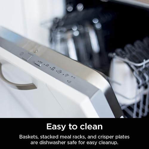 Ninja Air Fryer, 8 QT DoubleStack 2-Basket, Space Saving Design, Cooks 2lb Chicken Wings, Feeds up to 6 People, 6-in1 Air Fryer, Roast, Bake & More, Easy to Clean, Dishwasher Safe Parts, Black, SL201 - My Kitchen Products