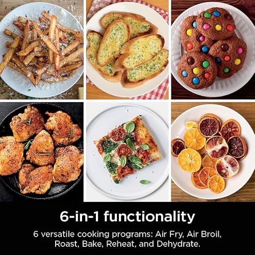 Ninja Air Fryer, 8 QT DoubleStack 2-Basket, Space Saving Design, Cooks 2lb Chicken Wings, Feeds up to 6 People, 6-in1 Air Fryer, Roast, Bake & More, Easy to Clean, Dishwasher Safe Parts, Black, SL201 - My Kitchen Products