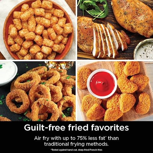 Ninja Air Fryer, 8 QT DoubleStack 2-Basket, Space Saving Design, Cooks 2lb Chicken Wings, Feeds up to 6 People, 6-in1 Air Fryer, Roast, Bake & More, Easy to Clean, Dishwasher Safe Parts, Black, SL201 - My Kitchen Products