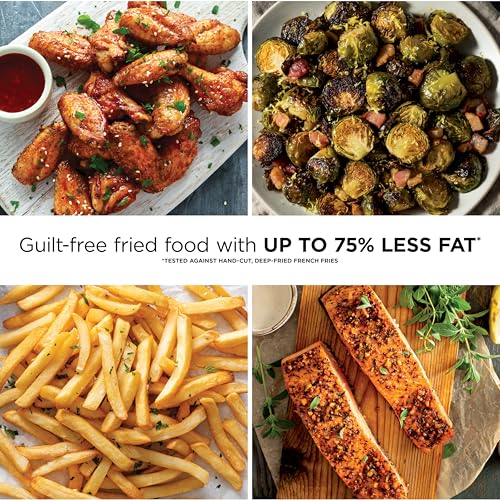 Ninja | Air Fryer Pro XL | 6.5QT Capacity fits up to 9lbs of Wings| 7-in-1 Max Crisp, Broil, Air Fry, Roast, Bake, Reheat & Dehydrate | Dishwasher Safe Parts | Space Saving | Grey | AF182AMZ - My Kitchen Products