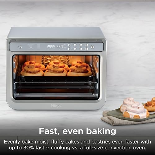 Ninja Air Fryer & Toaster Oven Combo | 10-in-1 Prestige Smart XL Countertop Oven | Bake up to 20 Cookies, Fit up to a 12lb Turkey | Pizza, Toast, Bake, Dehydrate | 1800 Watt | Stainless Steel | DT501 - My Kitchen Products