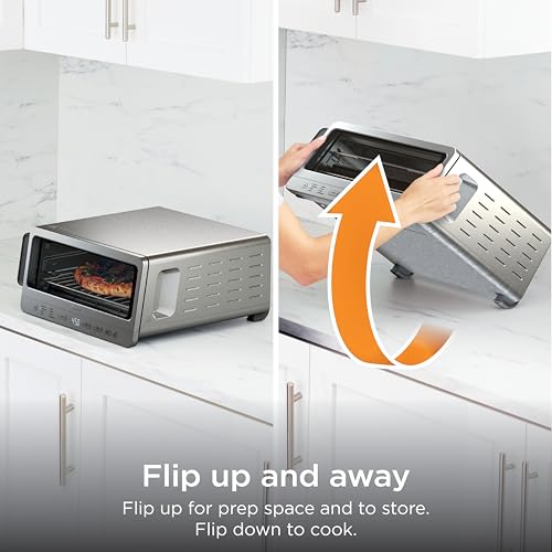 Ninja Air Fryer Toaster Oven Combo | 8-in-1 Functionality | Flip Up & Away for Storage Space | Air Fry Basket, Sheet Pan, Wire Rack & Removable Crumb Tray |1800 Watt | Stainless Steel | SP151 - My Kitchen Products